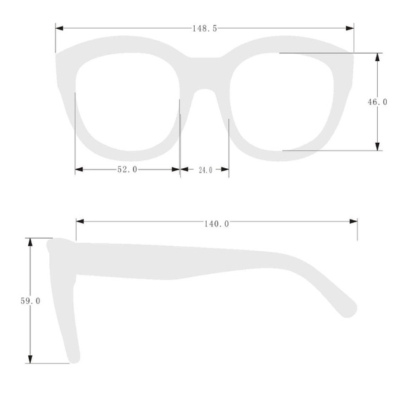 Vince Camuto Vc102 Classic 100% Uv Protective Women's Rectangular Sunglasses. - Picture 7 of 7